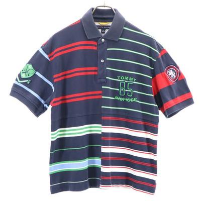 Crazy Muster Borte Kurzarm Poloshirt Kanoko Remake Herren Gebraucht