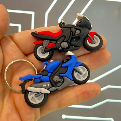 1 Stück Kreativer 3D Miniatur Motorrad Schlüsselanhänger Ideal für Rucksäcke & Autoschlüssel, Perfektes Geschenk für Weihnachten Thanksgiving, Motorradzubehör