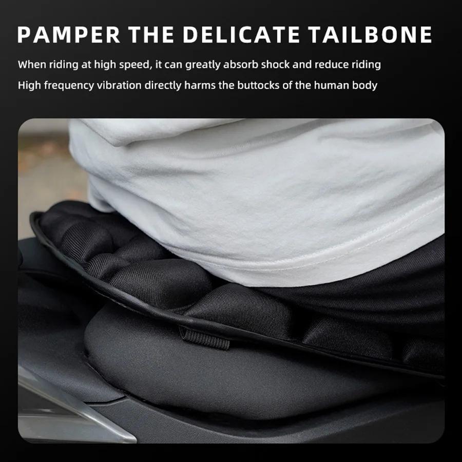 Motorcycle Seat Pad 3D Comfort Gel Cushion Seat Breathable Universal Shock Absorbing Seat Cover for Advanced Mountain
