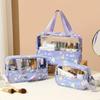 Women's Makeup Bag Waterproof Transparent Pouch Large Capacity Bath Bag Travel Essential Cosmetics Organizer Toilet Storage Bag