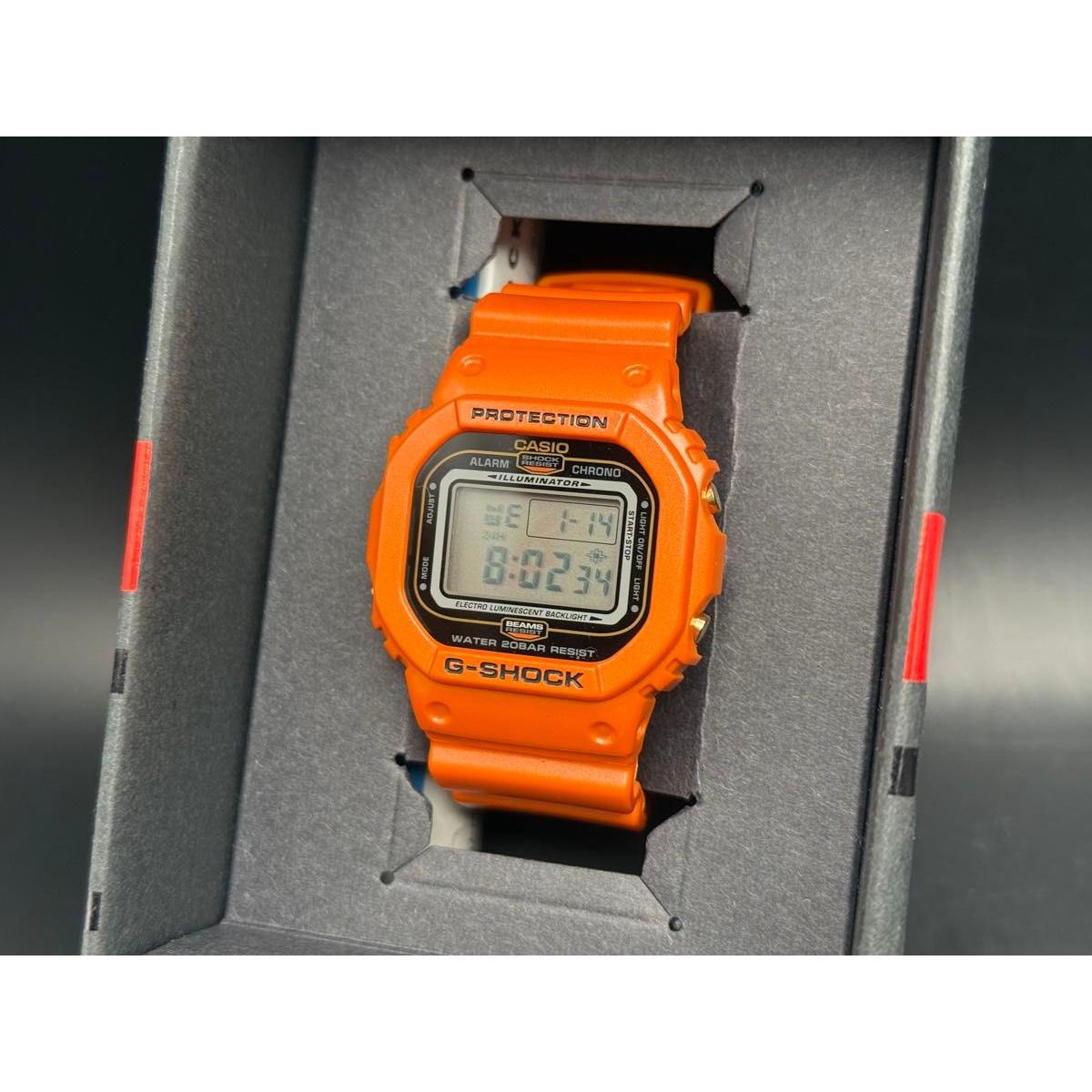 CASIO G-SHOCK BEAMS DW-5600 Rescue Orange