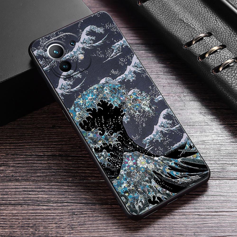Japan Kunst Hokusai Kanagawa Große Welle Handyhülle Für Xiaomi 13T 14T 15T 12T Pro Hülle Xiaomi 11Lite 5G POCO F8 F7 M7 X7 Pro Abdeckung