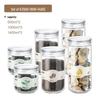 Transparent Glass Tea Storage Can - Moisture-Proof, Sealed Jar for Chrysanthemum & Dried Tangerine Peel