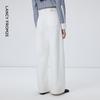 Lancy Lyocell White Wide-Leg High-Waist Jeans