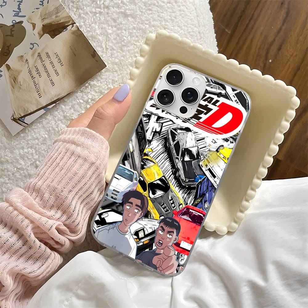 Anime Initial D AE86 Tail Light Phone Case Phone Case For IPhone 17 Pro Max Plus Fantasy Glitter Aurora Water Ripple Cover