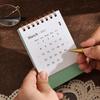 Mini Small Desk Calendar 2026 To Dec 2027 Portable Spiral Monthly Calendar Daily Organizer For Desk Home Yearly Planner