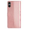 For Sony Xperia 10 VI Case Butterfly Flower Drop-Proof PU Leather Wallet Phone Cover