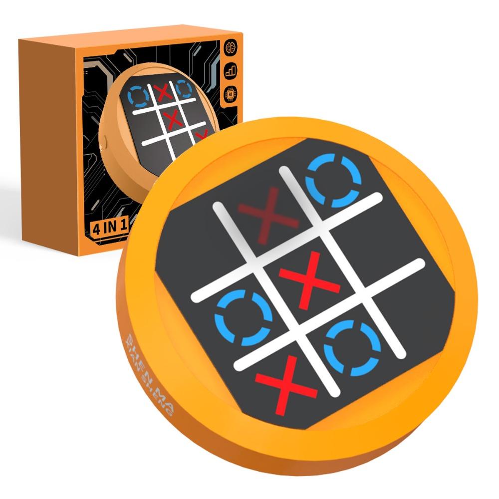 Memory Growth Tic Tac Toe Game 4-in-1 Table  Chess  Game Handheld Bolt Game  Children's  Day Gift