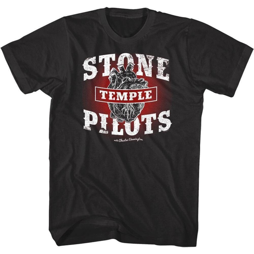 Stone Temple Pilots Heart w Chester Bennington Men's T Shirt