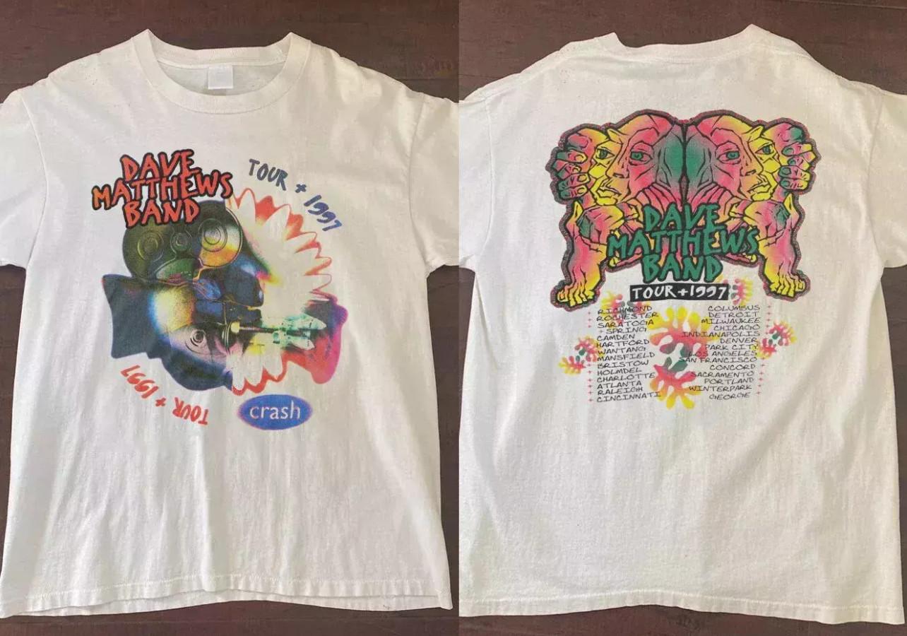 Dave Matthews Band Crash Tour 1997 T-Shirt Dave Matthews Band T-Shirt XXXXL
