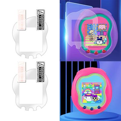 2 Pcs Screen Protector Film Anti-Scratch PET/TPU Game Console Film Anti Fingerprint HD for Tamagotchi Uni Band Pet Accessories