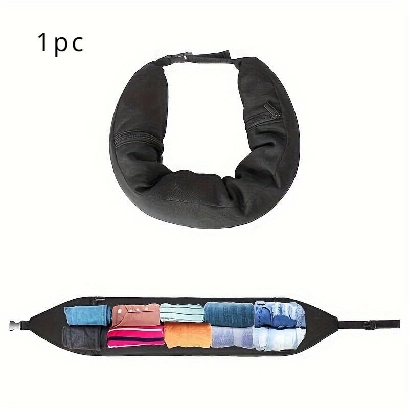 

1pc travel neck pillow with clothes, 3-in-1 neck travel pillow, avoid additional baggage charges, travel necessities 1pc чёрный