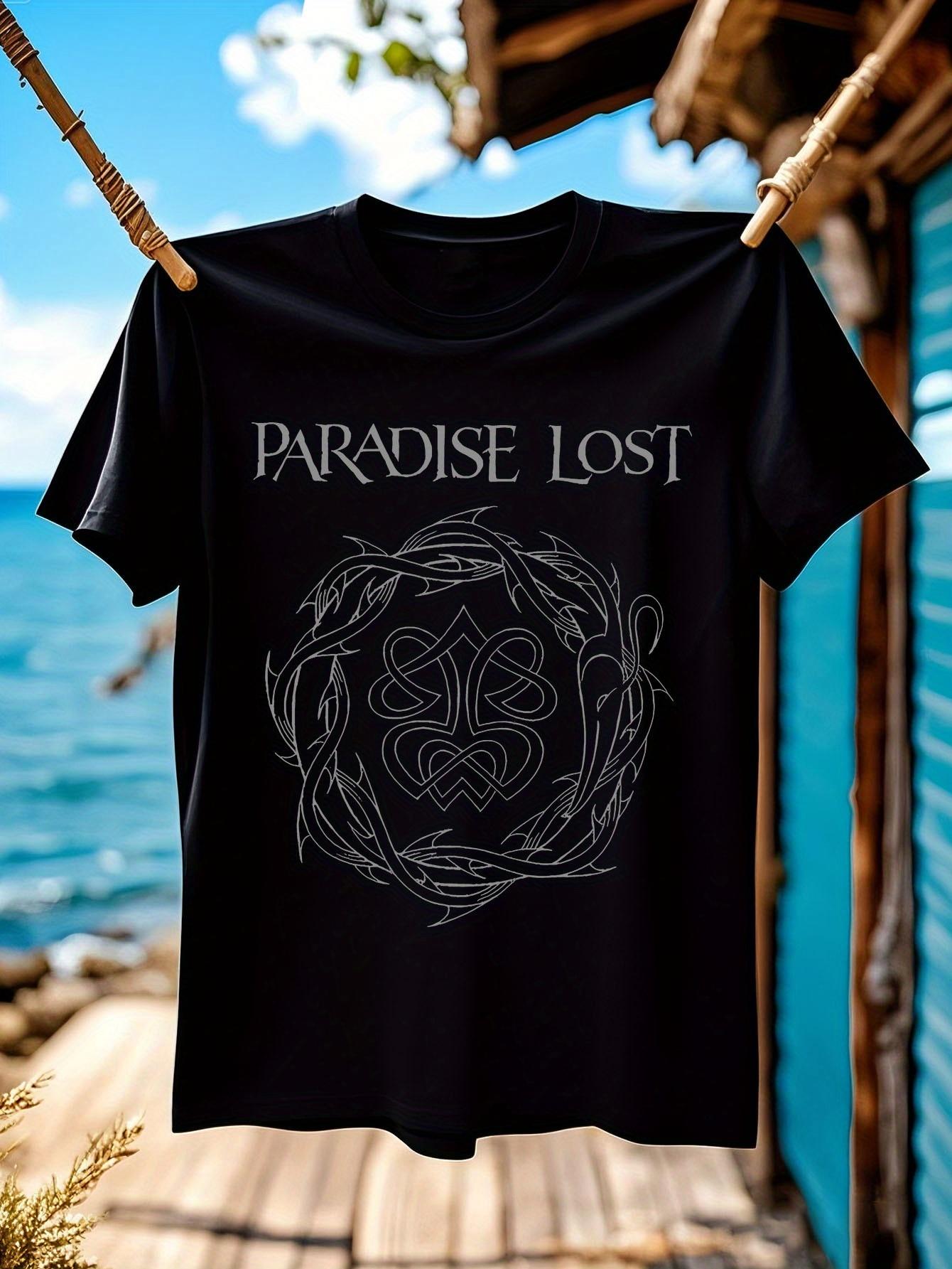 Official Paradise Lost T-shirt - Heavy Metal Band Graphic Tee with Crown of Thorns Design S