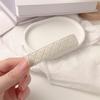 2PCS Leather BB Hair Clips Tweed Pattern, Elegant Versatile Hair Clips for Women Bangs Styling