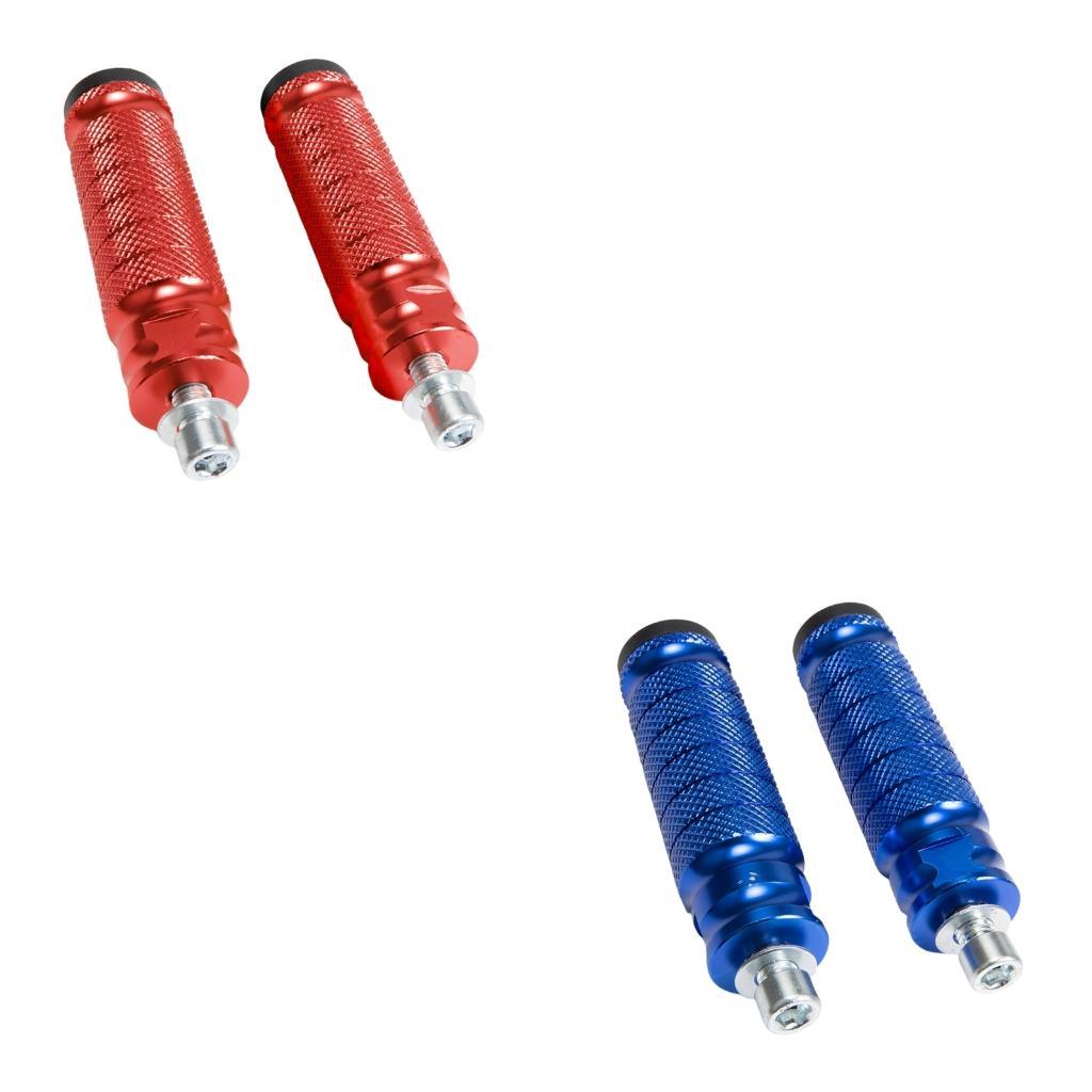 31BC Universal Aluminum Foot Pegs with Anti Slip Design Easy Installation Modification Part for Motorcycles E Bikes