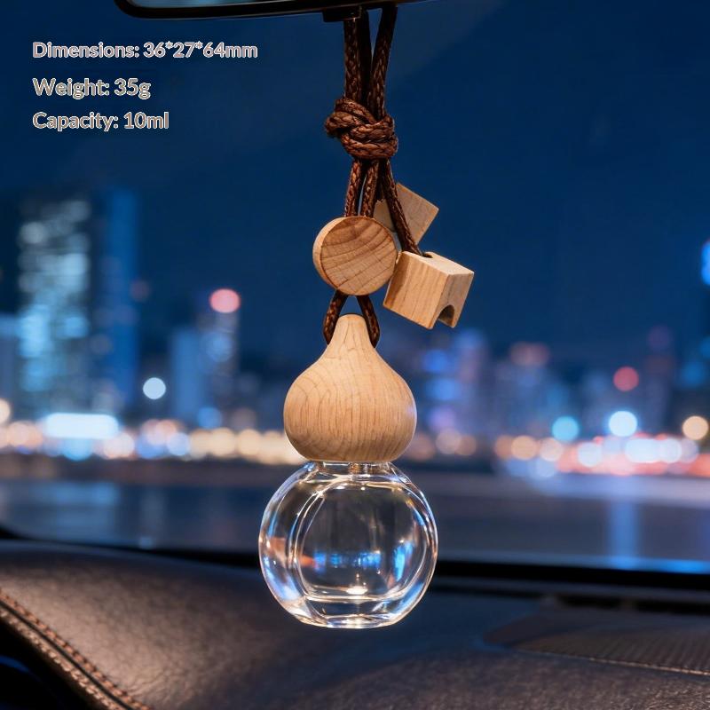 1Pcs Aromatherapy Essential Oil Bottle Hanging Car Perfume Bottle Ornament Auto Air Freshener Car Decoration Interior For Home