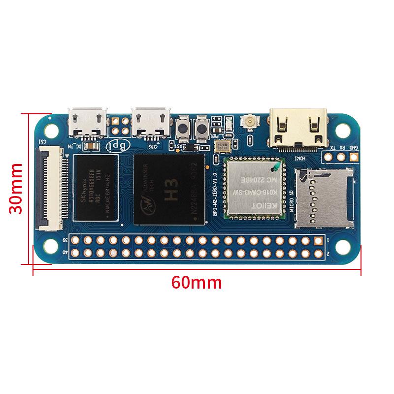 Banana Pi-M2 Zero Quad-Core SBC with Allwinner H3, WiFi & Bluetooth Support