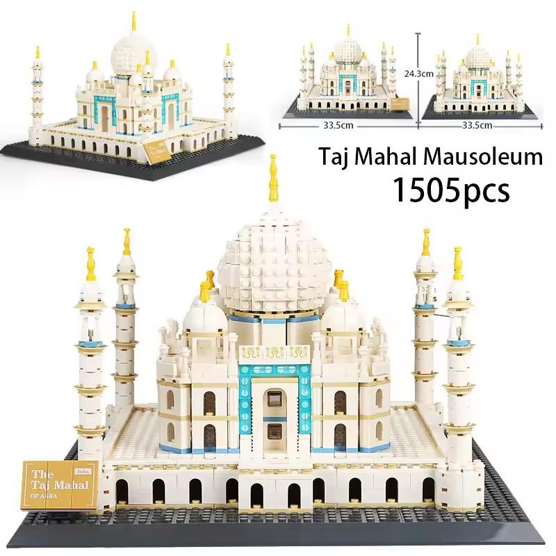 1505PCS Taj Mahal Building Blocks India Architecture Model Bricks Assembled Toy Desktop Decoration Gift for Girls