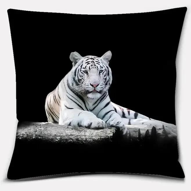 Tiger Lion Series Animal Pillow Gift Home Office Decoration Pillow Sypialnia Sofa Poszewka na poduszkę poszewka na poduszkę