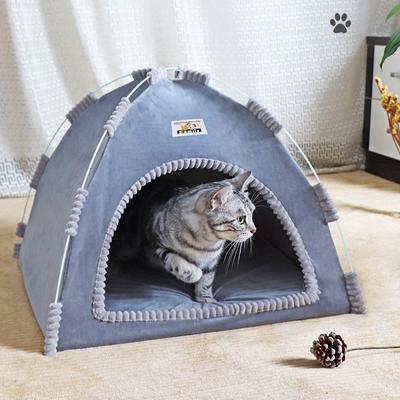 Winter Warme Haustier Katze Zelt Höhle Faltbare Warme Katze Schlafen Bett Nette Kätzchen Welpen Waschbar Haustier Haus Katze Liefert