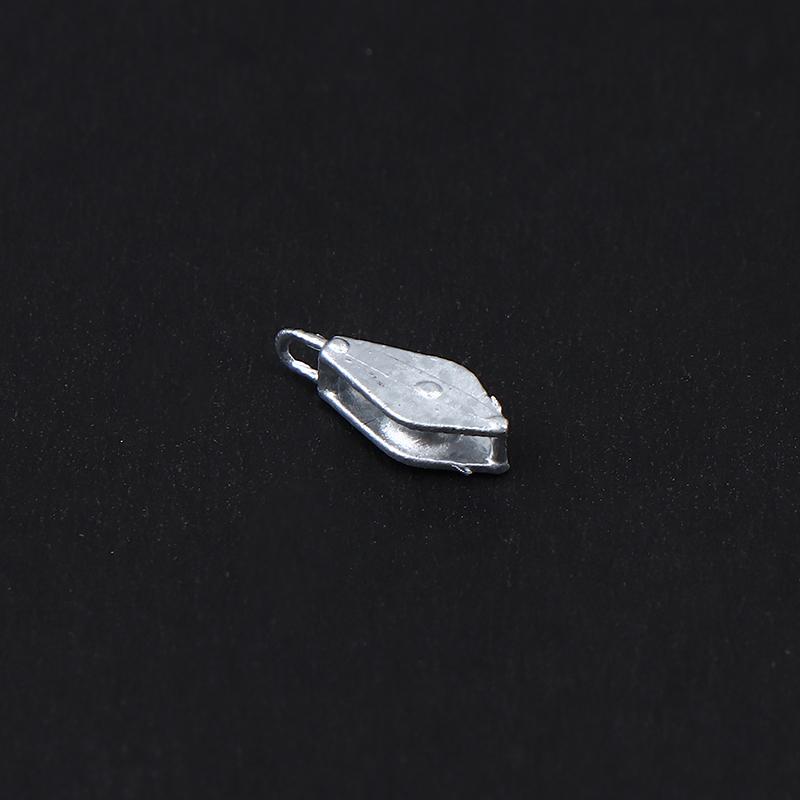 12Pcs Simulation Single/Double-Disc Diamond-Shaped Pulley 11X4Mm Alloy Rhombus Grooved Sheave Parts For Model Ship Decoration