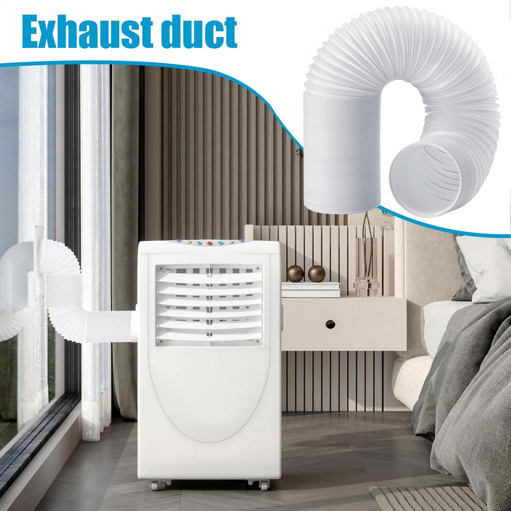 Portable Ac Hose Connector Air Conditioner Hose Connector Fit 5.1in 5.9in Diameter Pipe Joint for Living Room Indoor Workplace