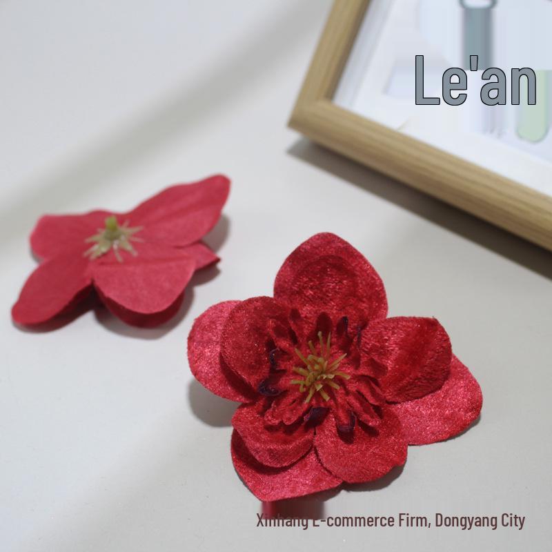 Golden Thread Flying Swallow Fabric Flowers for DIY Home, Cake Décor & Hair Accessories