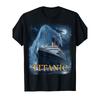 Titanic Pattern Tshirt Retro Unisexs Tshirt Summer New Style Unisex Casual Fashion Y2k Cotton Tshirt