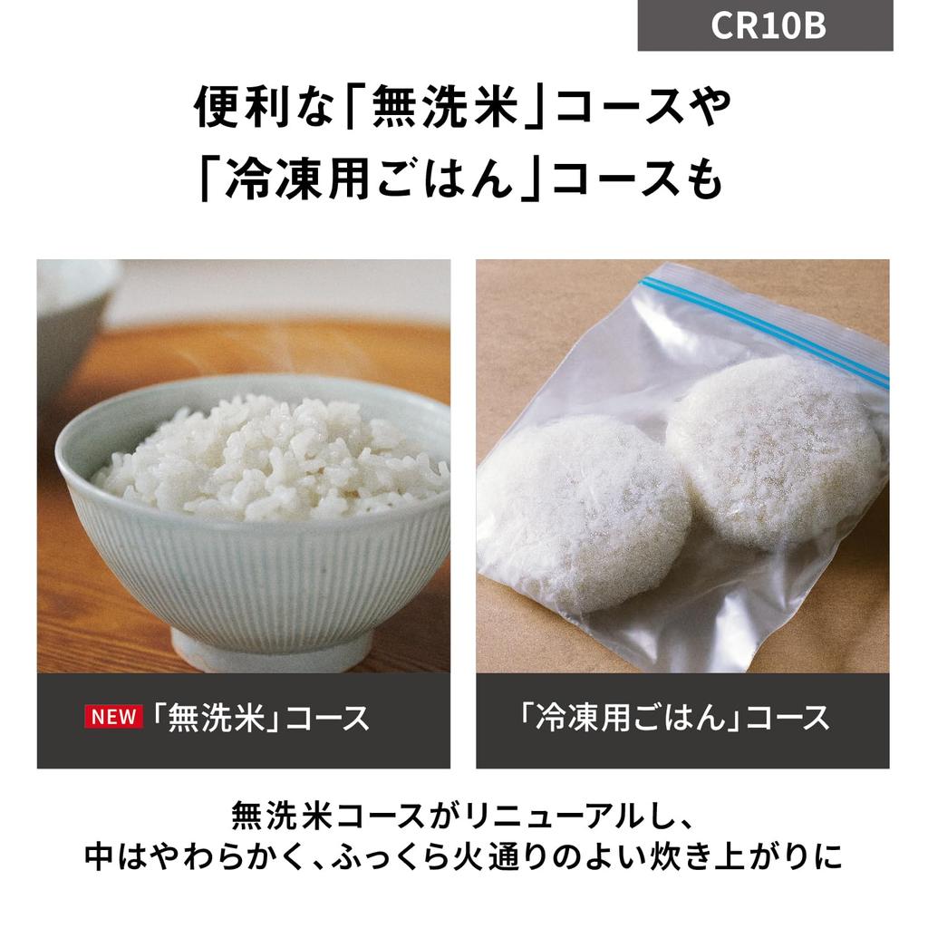 Panasonic Rice 5 Pressione Nuovo Vivere Compatto Cottura Automatica Senza Acqua Temperatura Cottura Coperchio Lavastoviglie Nero Pentola, Tazze, IH, Vita, Da Solo, Dimensioni,