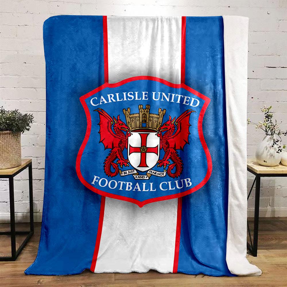 Carlisle United FC Crest Blanket for all seasons blanket lunch break throw gift