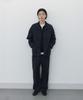 BLANKROOM Rustic Ramie Banding Pants_Navy