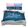 Christmas Series Bedding Three-Piece Home Textile Kit Digital Printing Production