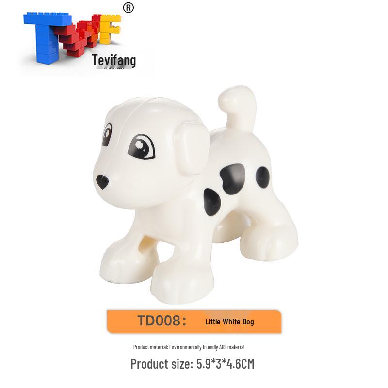 Large Particle Building Blocks: Compatible Prairie Ocean Animal Farm Educational Toys for Kids