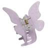Summer Small Cute Transparent Clip Purple Butterfly Hairpin Ladies Acrylic Hairpin Sweet Accessories Beauty Styling Tools