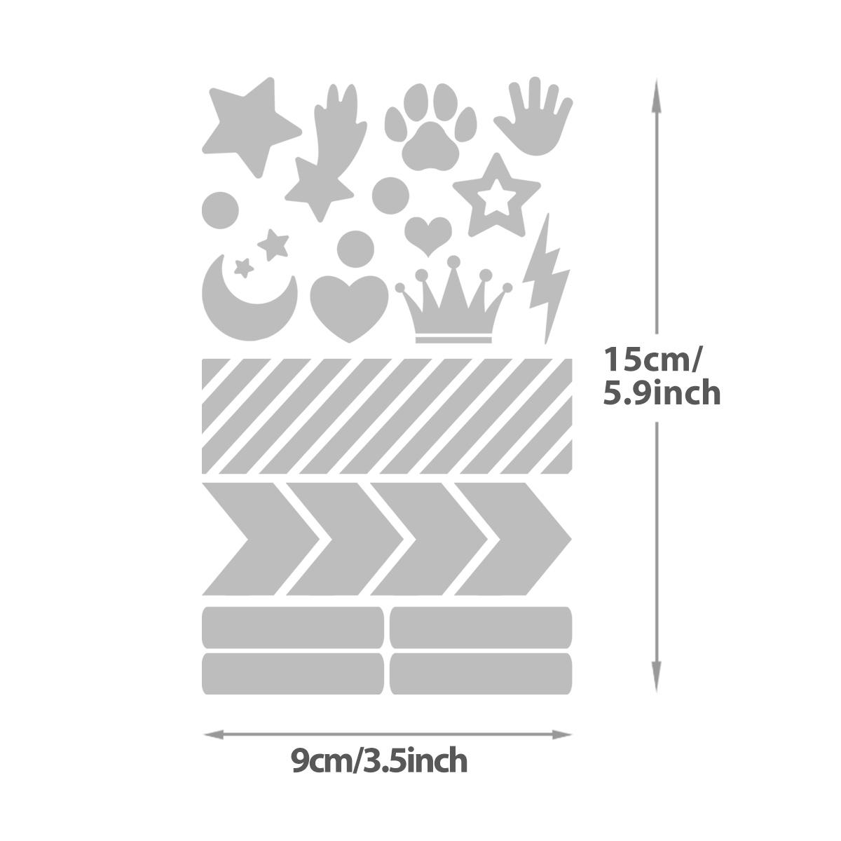 

Набор светоотражающих накладок для ночного безопасности, серебряные толстовки Parches Ropa, теплопередача, наклейки на одежду своими руками, утюг на ткани для кукол-питомцев