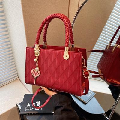  Large Capacity PU Wedding Bridal Handbag Crossbody Bag for Women, Mother's Day Gift