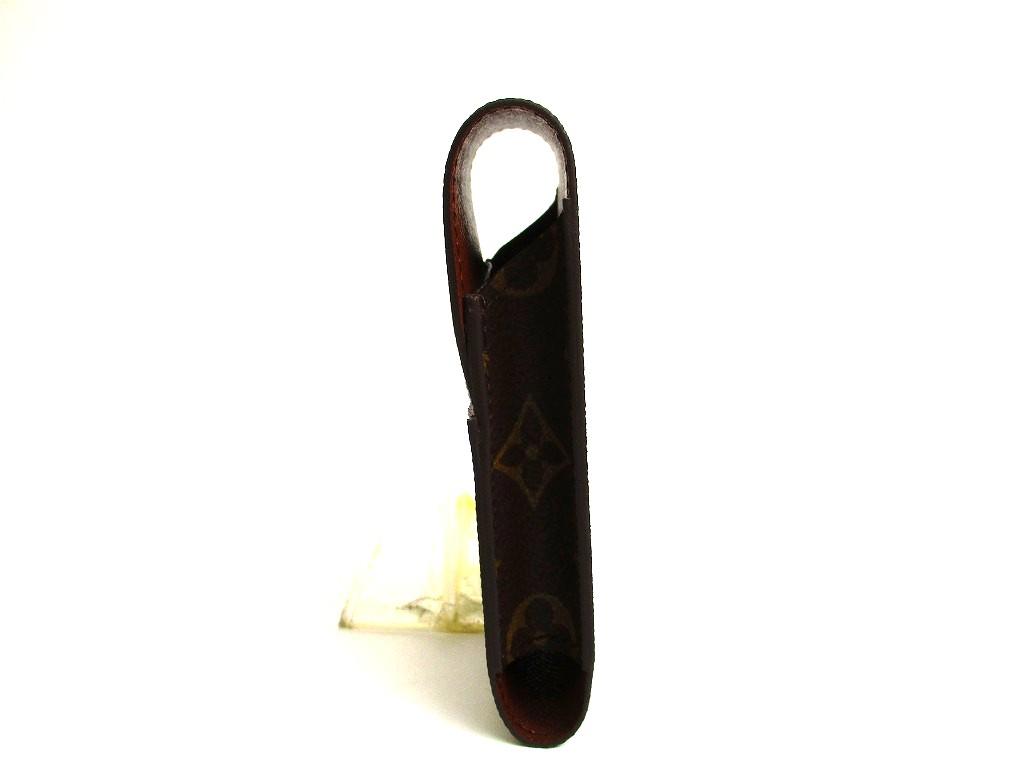 Authentic LOUIS VUITTON Monogram Leather Brown Cigarette Cases #b130  Open box