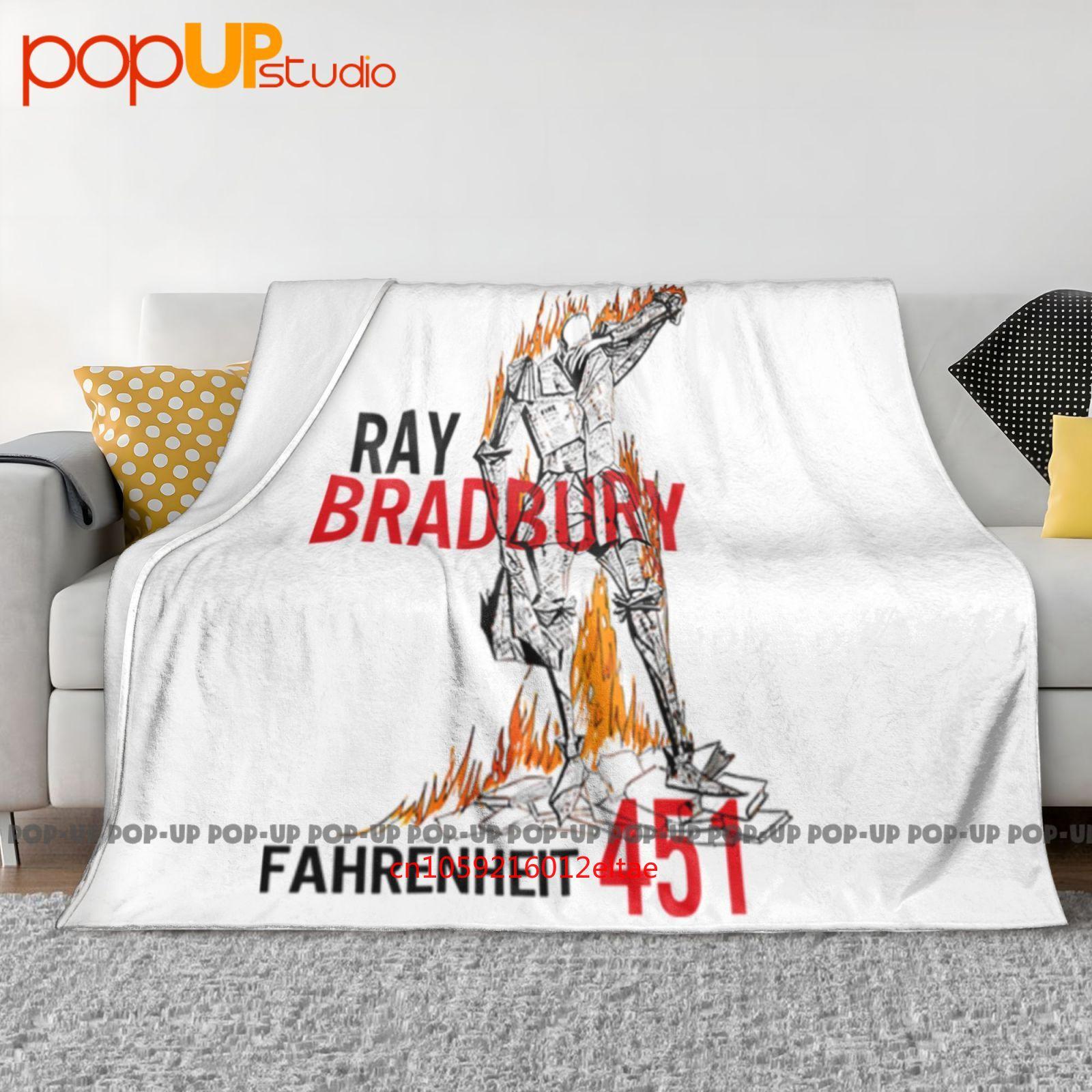 Fahrenheit 451 Ray Bradbury Dystopian Book Lovers Ultra-Soft Blanket Quilt Winter Sofa Cover Bed Covers Size: 75*100cm, Weight: 230 GSM