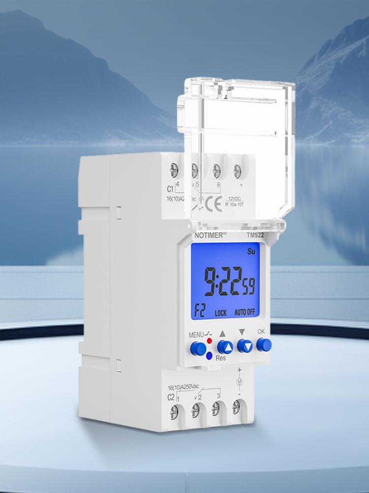 2 Channels Digital Timer Switch with Two Relay Independent Outputs 7 Days Programmable Time Switch Relay Electronic Time Clock