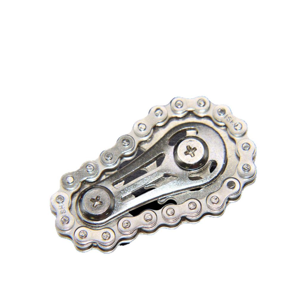 New Metal Outdoor Toy: Finger Chain Fidget Gyro