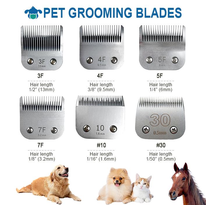 Eco-Friendly 10F 3.2MM Pet Dog Grooming A5 Clipper Blades Replacement Cutter High Carbon Steel for Professional A5 Series