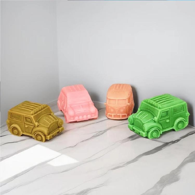 Bus Car Resin Molds for Making Candle Soap Chocolate, Muffins, Mousses, Fondant