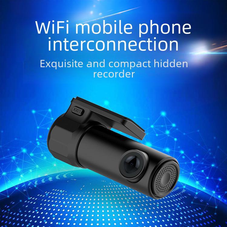 360° Night Vision WiFi Car Dash Cam with HD Panoramic Recording