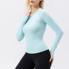Women's Yoga Wear Long Sleeve Cool Breathable Sports T-shirt Running Fitness Top Anti-ultraviolet