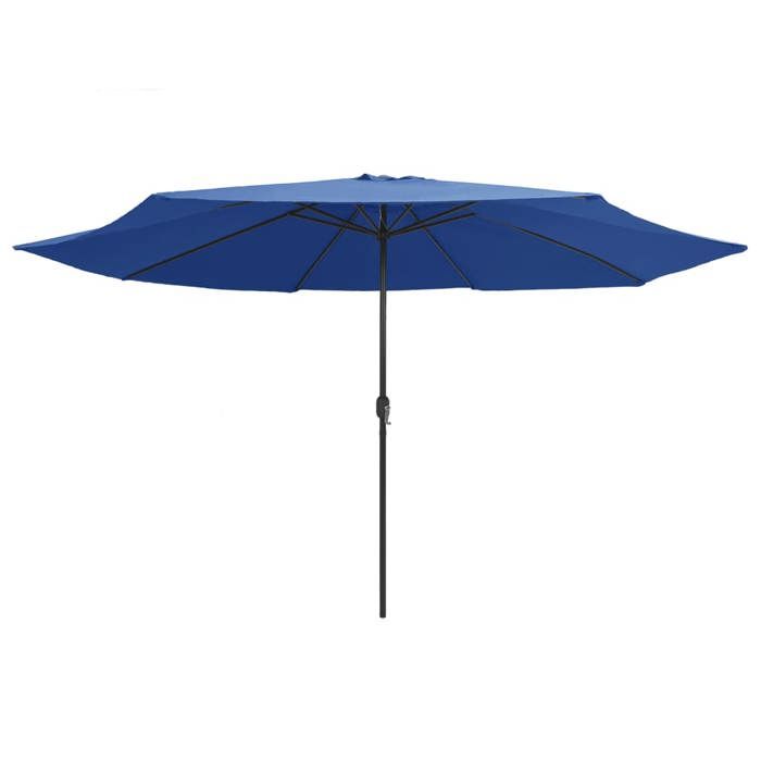 VidaXL Parasol de Jardin avec Mât en Métal, Pare-soleil de Patio, Abri de Soleil, Parasol de Terrasse Arrière-cour 47385