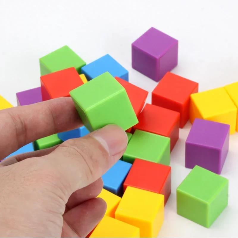 Montessori Style Magic Block Puzzle Toy Spatial Logical Thinking Training Games Rainbow Stacking Bricks Math Learning Playthings ideal for Child