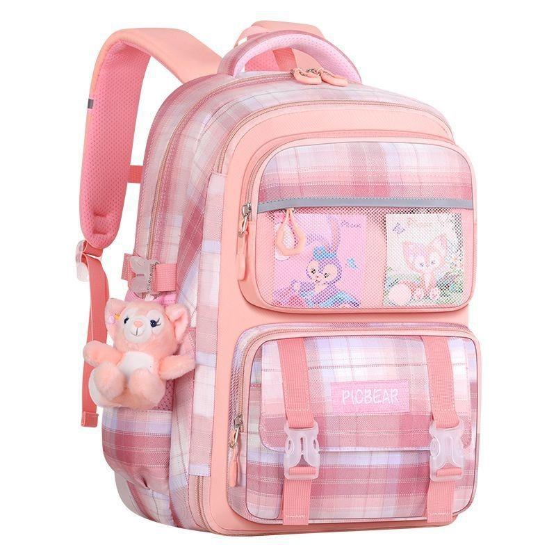 Printed name O Elementary school schoolbag Girls One Two Three Girls Six Ridge Protection Lightweight Children's Backpack