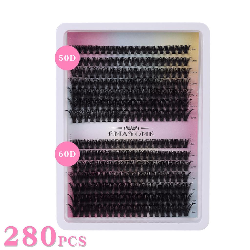 280 Tufts Of D-Song Single Tufts Of False Eyelashes 10D100Ddiy Segmented Grafting To Extend Natural Dense Hair