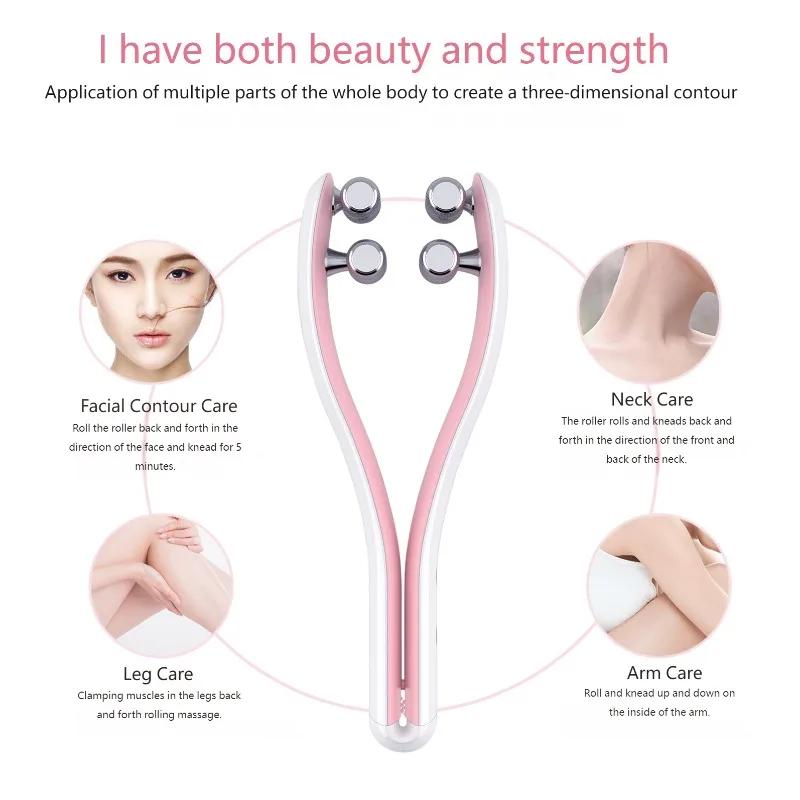Face Lifting Roller Facial Massager Y Shape Lifting Facial Massager Chin Lift Up Home Use Beauty Instrument Skin Care Tool