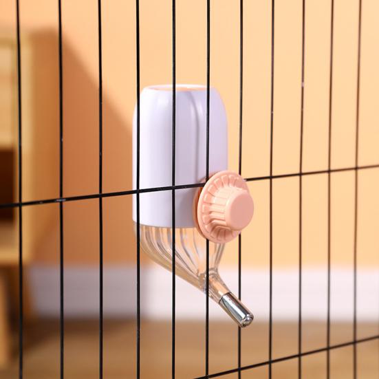 No-drip Pet Water Dispenser 500ml 700ml Dog Water Bottle Leak-Proof Cage Hanging Water Feeder for Small Medium Pets Cats Dogs